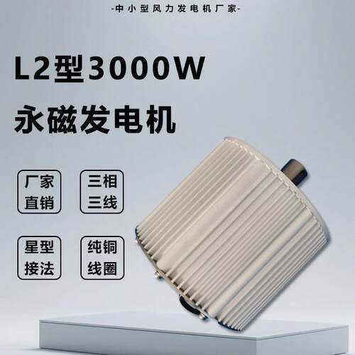 L2型永磁发电机3KW300/333/367转48/120V高效发电耐酸抗腐