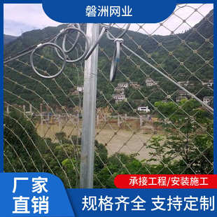 泥石流防护网主动被动柔性安全边坡防护网批发