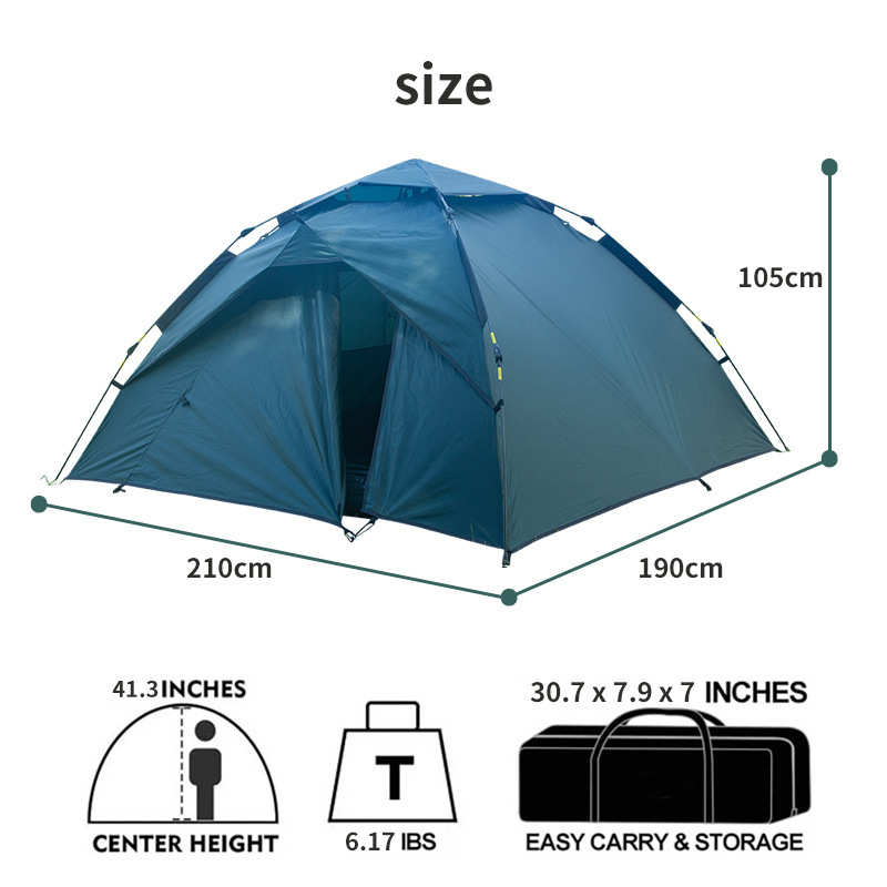 定制帐篷开全自动批发速公园户外厂家沙滩四面露营帐篷帐篷 野营