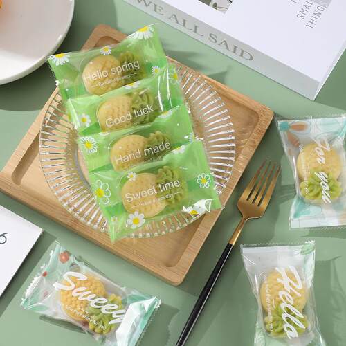 绿豆糕包装袋盒冰糕袋子盒子烘焙绿豆冰糕机封袋自封透明底托
