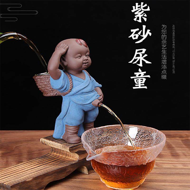 小孩撒尿童子过滤茶壶具配件茶宠物摆件可爱禅意紫砂和尚茶漏包邮,餐饮具,茶宠摆件,淘宝优惠券,粉丝福利购,淘宝优惠卷