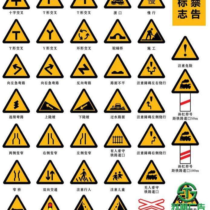 道路交通标志牌反光道路铝制交通标志限速牌公路高速交通标识牌
