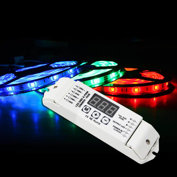 厂家3路解码器,dmx地址码分控,dmx512解码器,主控器BC-833(视频)