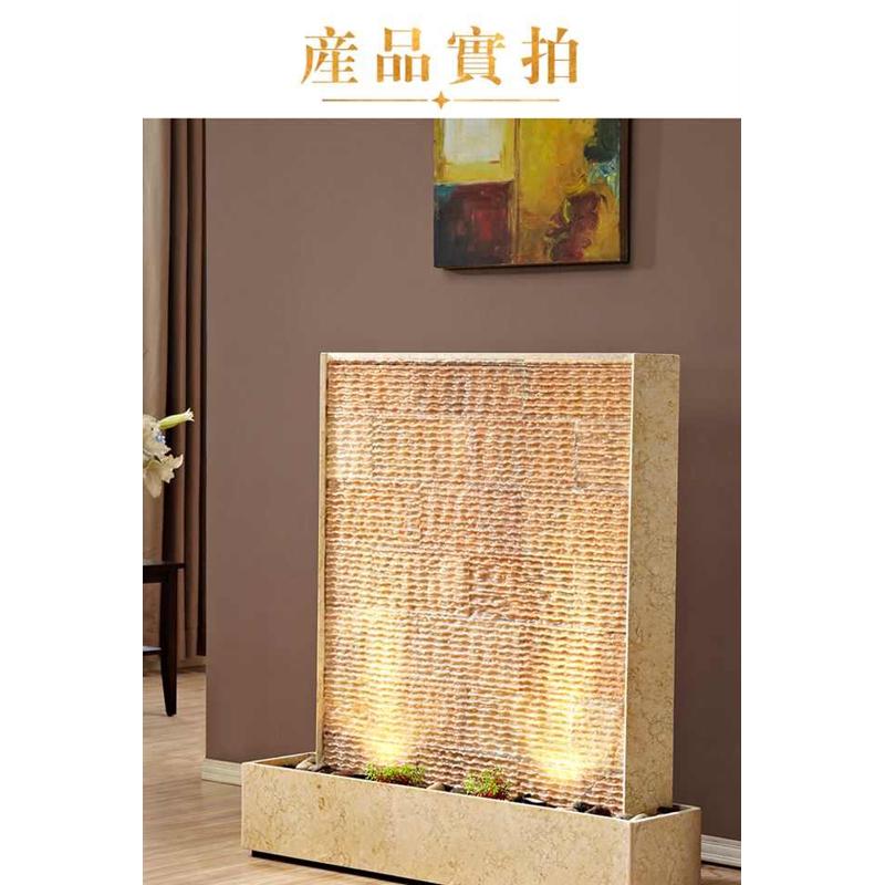 天然石头喷泉水幕墙循环水客厅流水墙家居风水招财落地加湿摆件