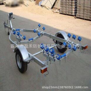 可调节牵引B400拖船架抗洪防汛冲锋舟双轴拖车冲锋舟停放储栖平台