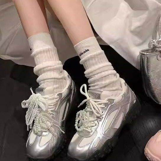 爆款轻便内增高厚底运动鞋休闲2025春夏季新款百搭阿甘德训鞋女款,女鞋,时尚休闲鞋,淘宝优惠券,粉丝福利购,淘宝优惠卷