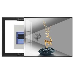 石来运转液压杆电表箱装饰画免打孔电箱遮挡晶瓷画电闸箱墙壁挂画