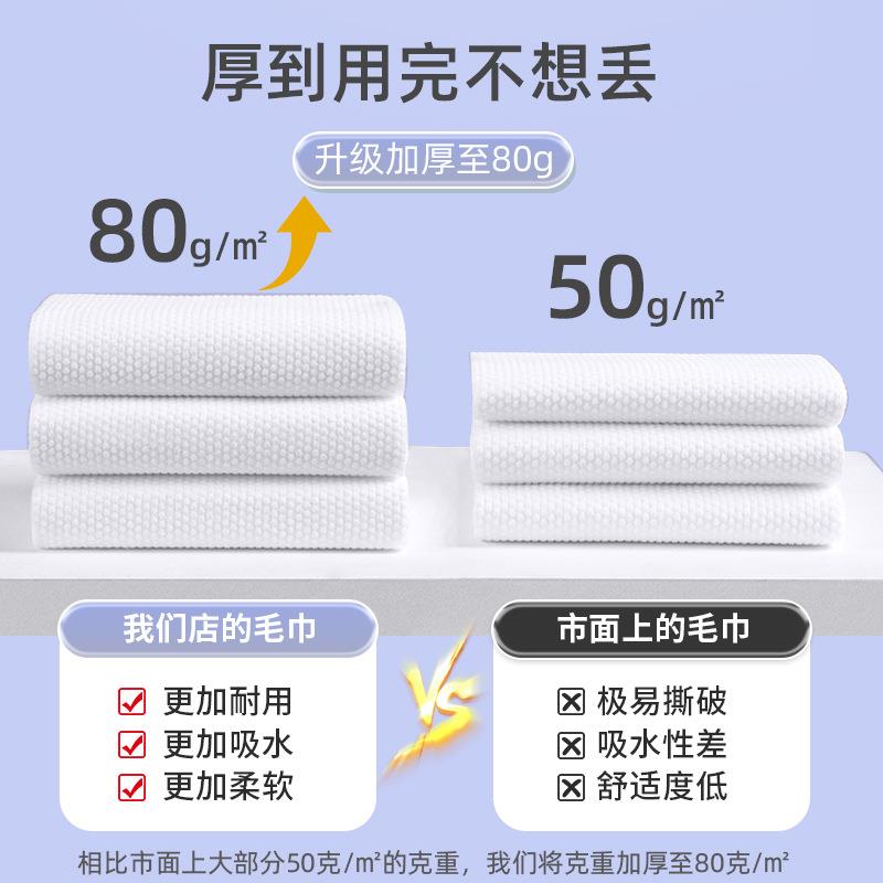 新款直销压缩毛巾一次性洗脸巾加大加厚30*50出行酒店用品干湿擦
