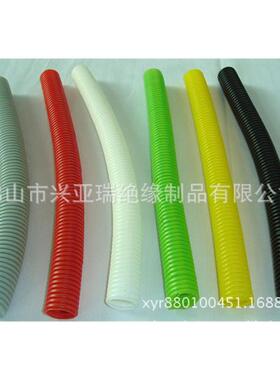 阻燃高温波纹管PP黑色线束套管防火尼龙波纹管