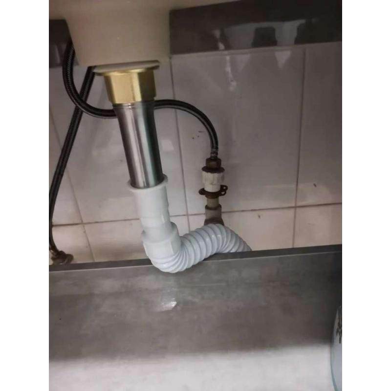 洗手盆下水器不锈钢防臭下水管道排水管配件台盆弹跳洗脸池漏水塞
