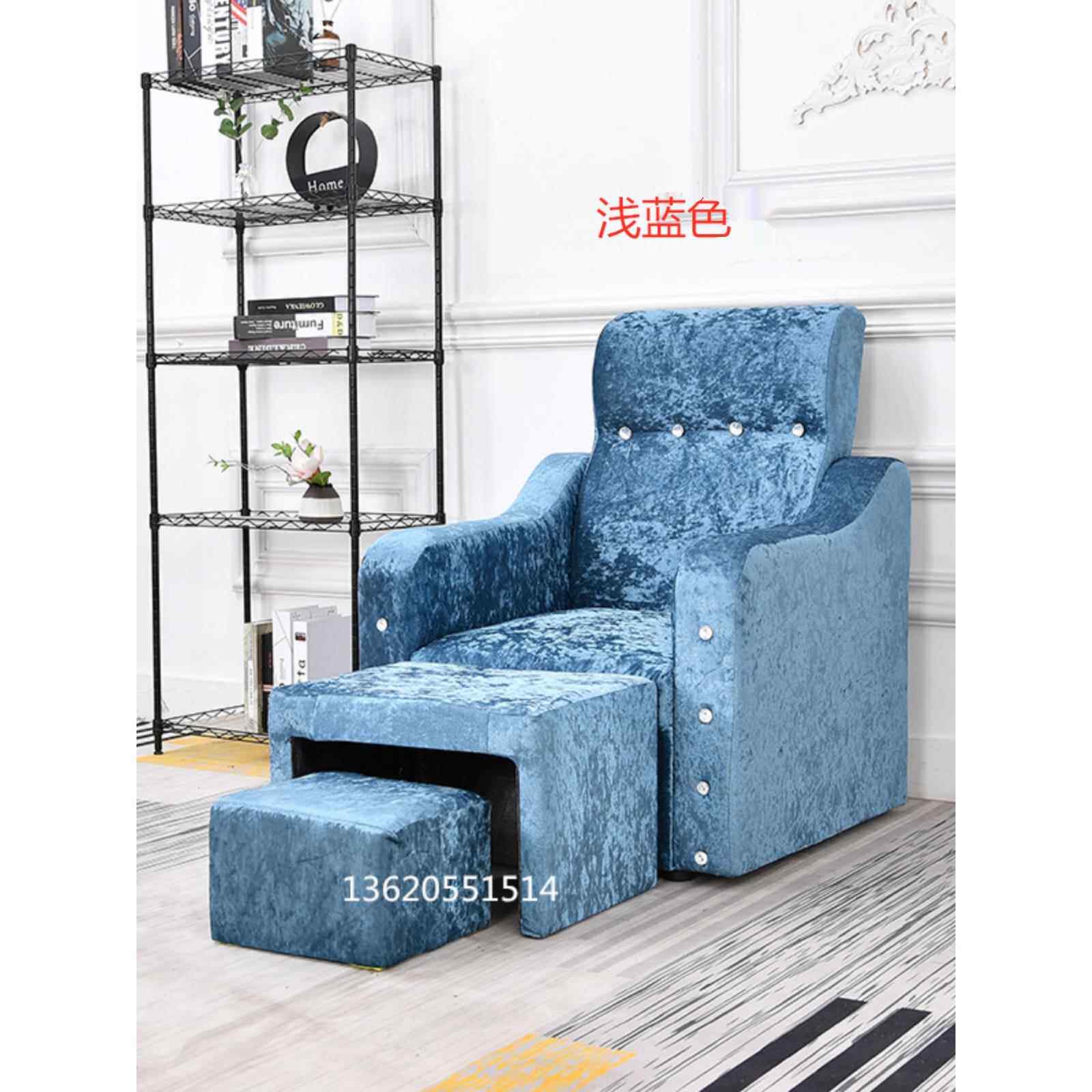 美甲沙发单人椅泡脚足浴足疗沙发躺椅美睫沙发躺椅美足椅美脚沙发