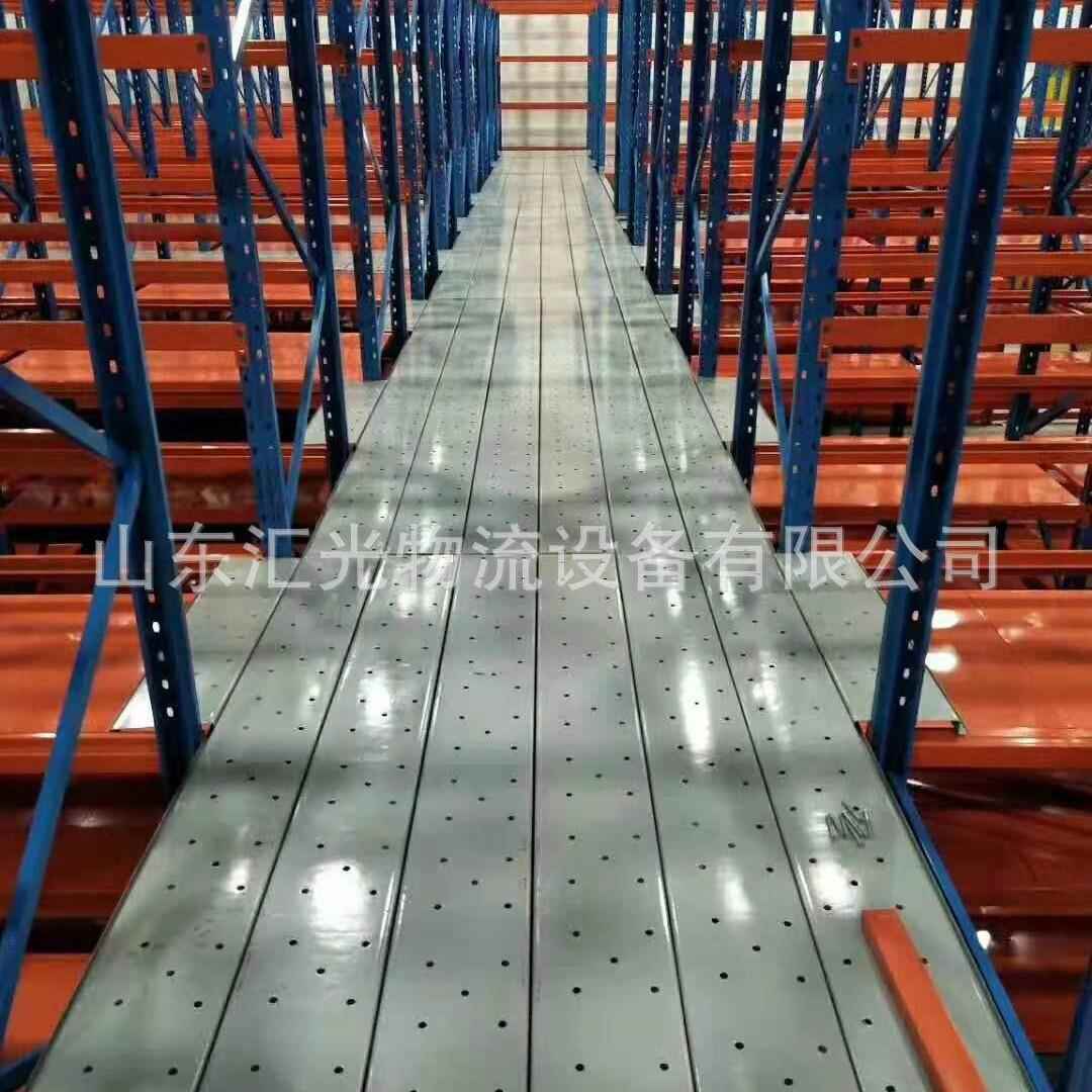 双层阁楼式重型货架二层钢平台插接组合式二层隔层货架500kg层载