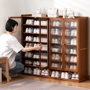 门口鞋柜立式入户柜一体款门外走廊极SYZ窄家用鞋架子多用层高带