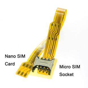 SIM卡公对母延长转接器r测试治 SIM转NVXKano 延具长FPC材质mic