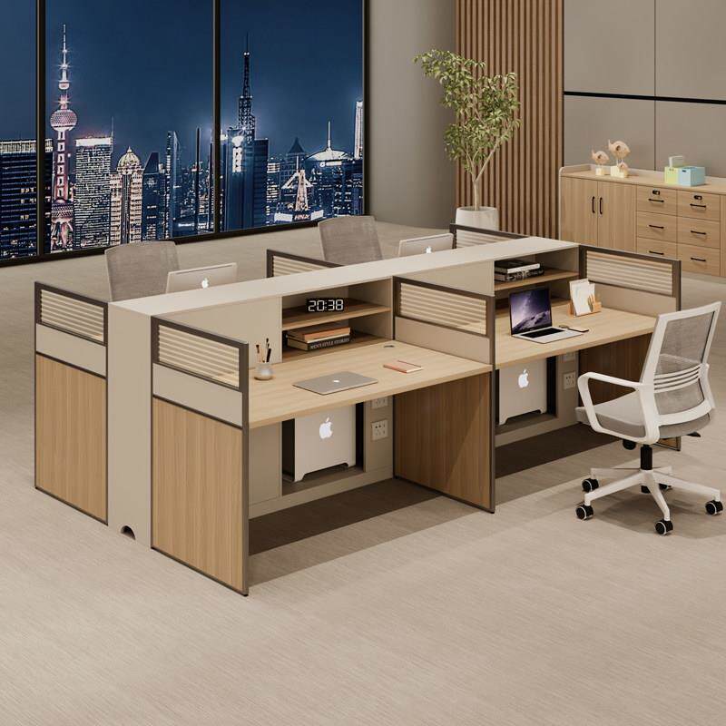 职员办公桌椅组合简约现代办公室家具工位双人卡座办公室家具新款