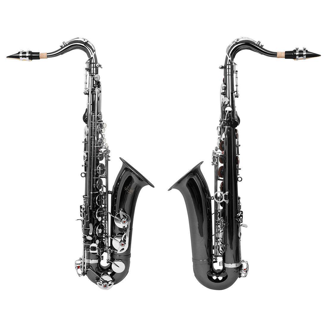 LADE镀黑镍次中音萨克斯降B调黄铜萨克斯管初学演奏西洋管乐器SAX
