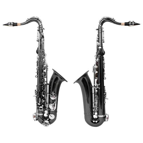 LADE镀黑镍次中音萨克斯降B调黄铜萨克斯管初学演奏西洋管乐器SAX