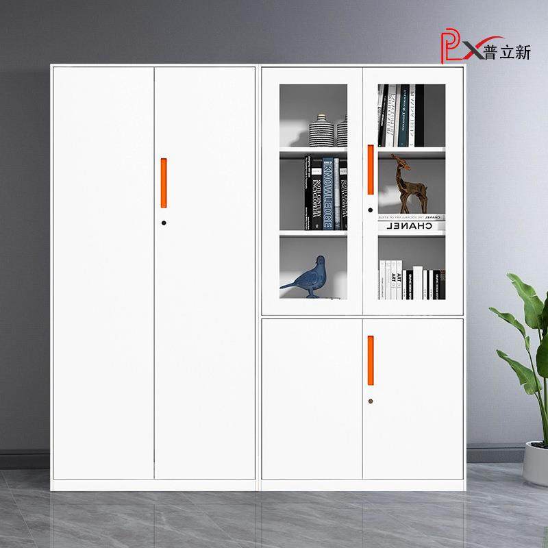 办公室料柜财务凭资证PLX-WJ00柜对门文件收纳柜带档案柜开锁铁皮