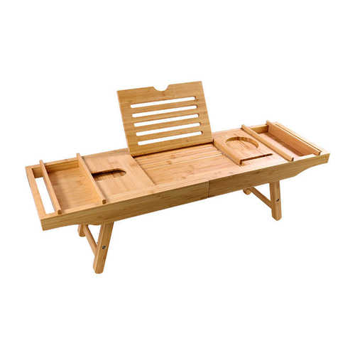 架平板架脚脚多功能伸缩物架物带置带置浴室竹制浴缸架浴缸卫生间