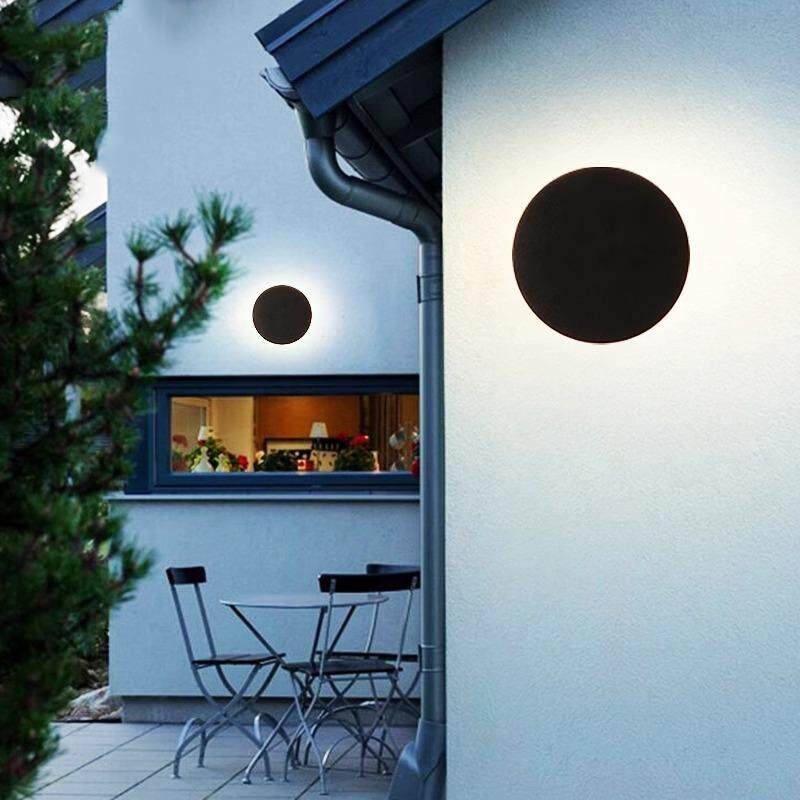 led装饰壁灯户外防水背景外墙庭院壁灯简约现代室外阳台灯创意墙