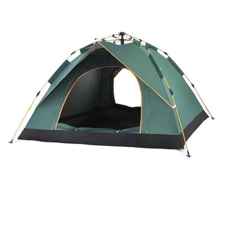 -露营蚊4防全自动帐篷郊游人野餐帐篷便携折叠户外加厚公园2沙滩