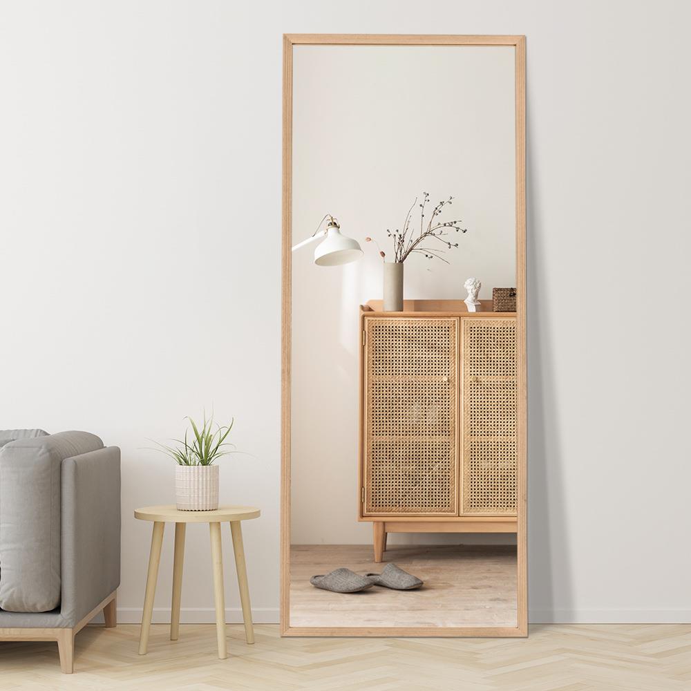 BOLEN木质实木边框穿衣镜服装店家用试衣间立式全身落地大镜子