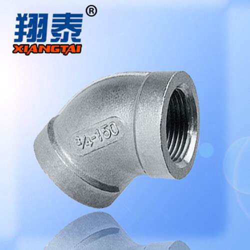 304不锈钢90度弯头(Equal Elbow), 45 ELBOW不锈钢丝扣管件厂家