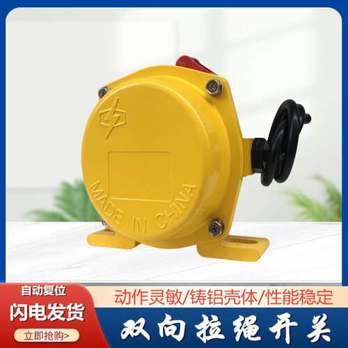 双向拉绳开关JYB/KS-1HFKLT2-1YHLS-I输送机带式保护装置