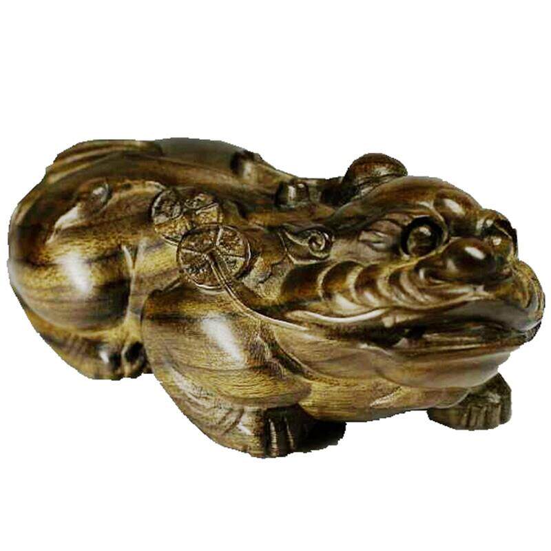 杺缘貔貅把玩件金丝楠木阴沉木文玩手把件乌木把玩件摆件木雕挂件