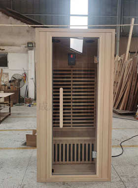 非标锭制单双人汗蒸房家用远红外线光波桑拿房铁杉木干蒸房saunas