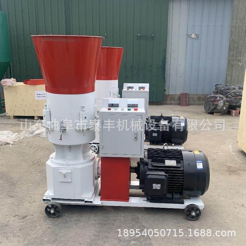 农场牧场养殖场用秸秆造粒机干湿可用磨盘可更换家用型饲料颗粒机