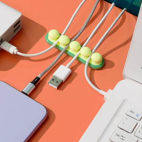 Pea-shaped Wire Winder Socket Wire Fixer Earphone Cord Organ