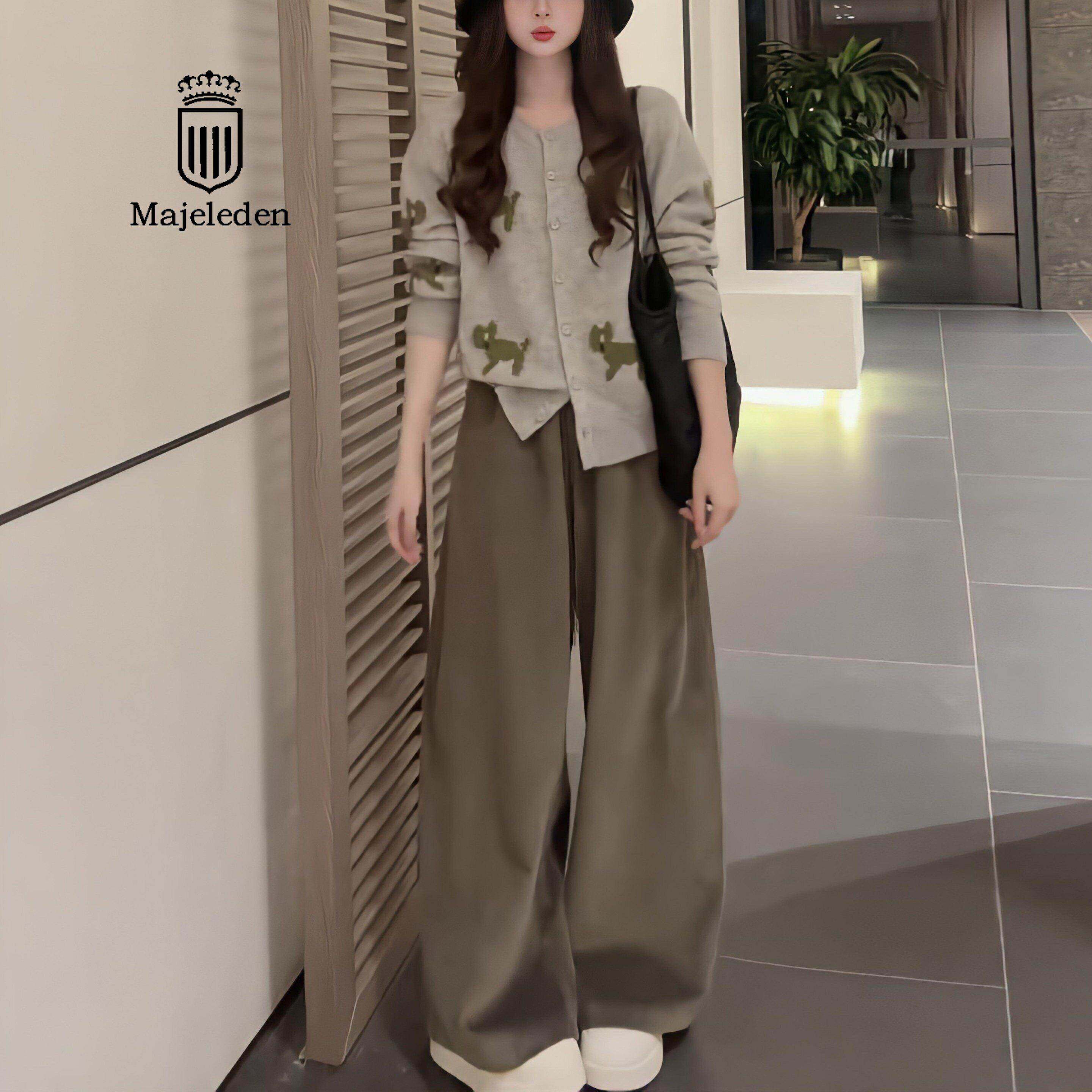 正品2026年春季新款休闲运动套装女韩版宽松高腰阔腿裤两件套显瘦
