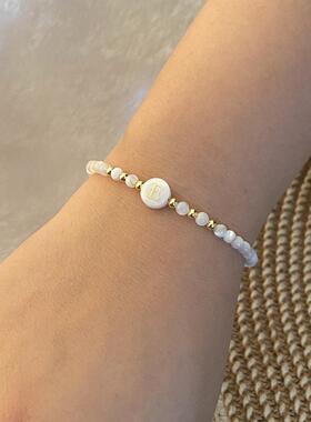 26字母手炼 串珠贝壳手饰 欧美新款饰品Shell letter bracelet