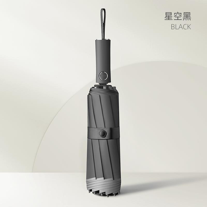 新款雨伞男士女全自动反向折叠暴专用防车雨载晴雨两用遮阳太阳紫图片