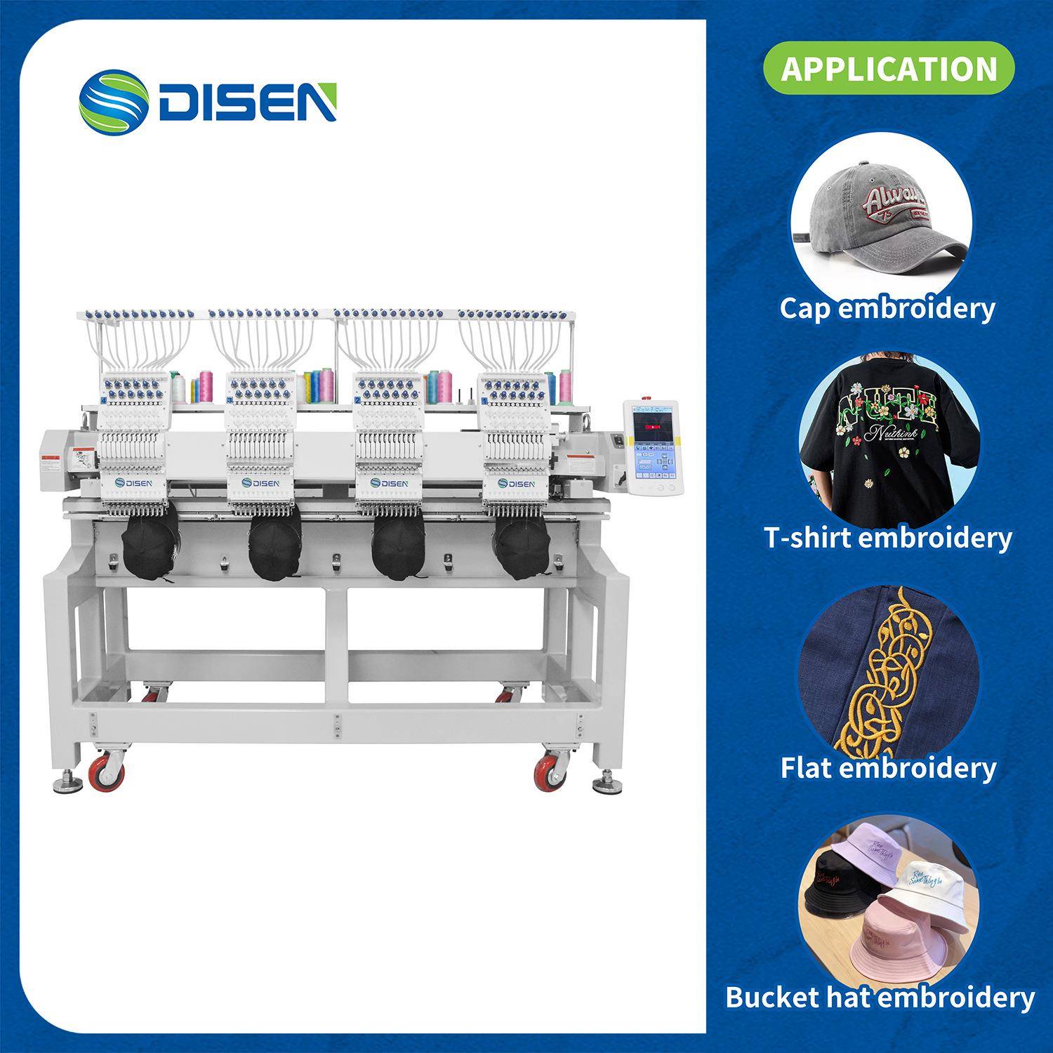 Disen4HeadComputerEmbroideryMachine四头电脑绣花机刺绣机