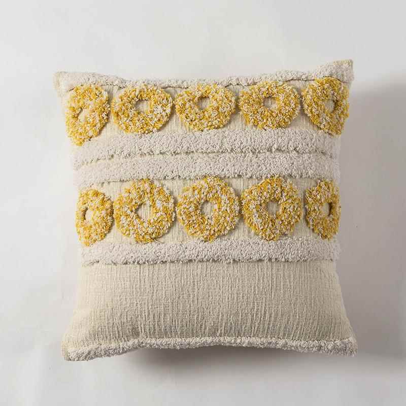 高档长也 ins风夕绒绣抱板枕样间靠枕床头沙发芯靠垫腰枕含家居摄