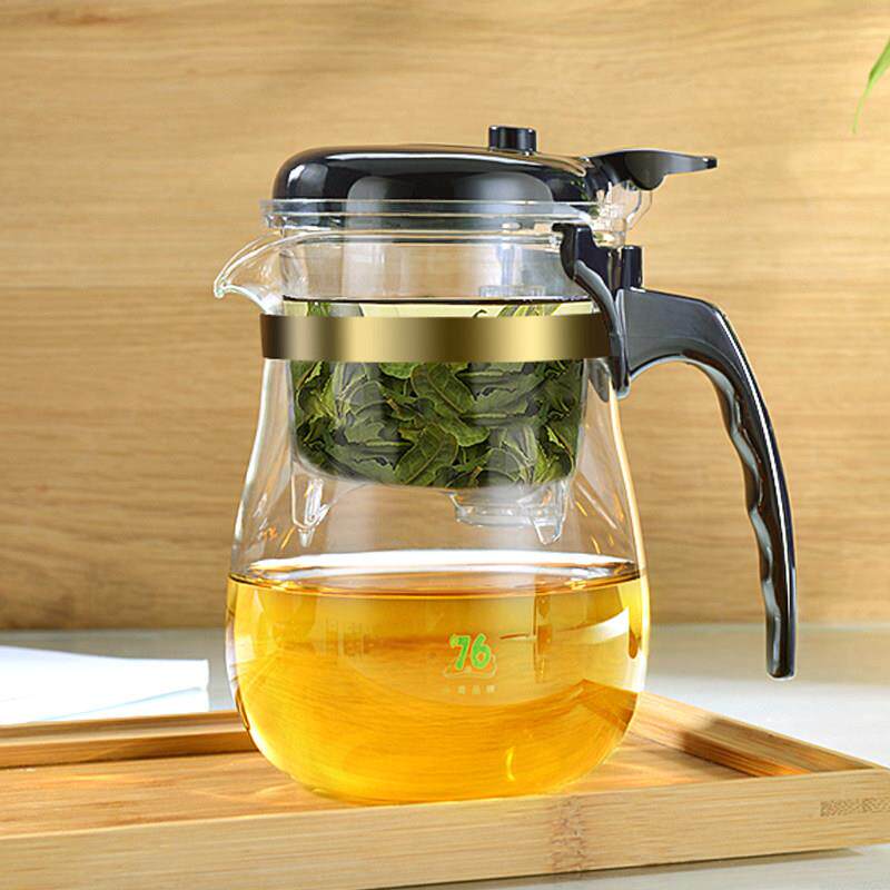 台湾76飘逸杯泡茶壶家用沏茶过滤茶水分离玻璃茶壶套装茶道杯茶具