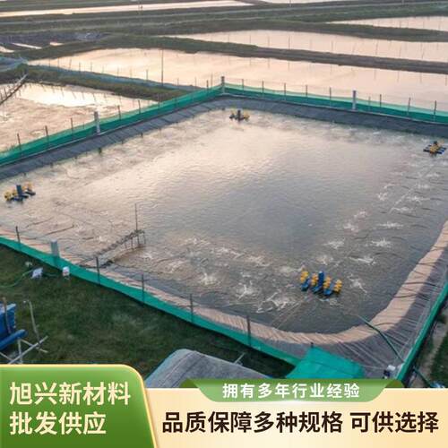 HDPE高密度土工膜聚乙烯光面黑色氧化塘鱼池水产养殖防渗透土工膜