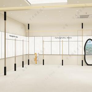 服装店展示架黑色上墙架顶天立地杆壁挂式侧挂衣服挂衣架中岛展架