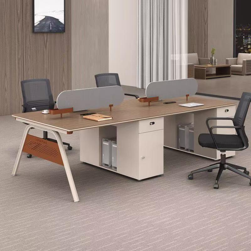 职员办公室办公桌子员工电脑桌简约现代隔断屏风工作位2/4/6/人位