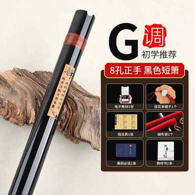 正品洞箫紫竹专业高档洞萧笛学入门零础箫乐初器风短潇古基八孔GF