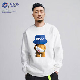 nasameet联名款卫衣男女同款，纯棉圆领秋冬季潮牌情侣长袖上衣服