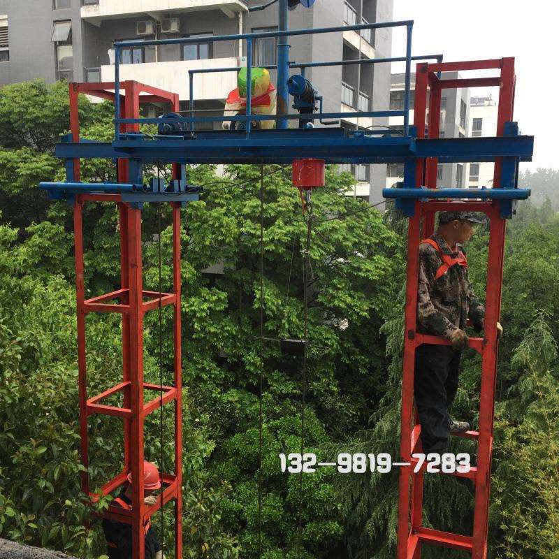 SSE型1.6t高空作业升降平台工地建材提升机室内外楼房装修上料机