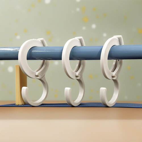 S-Type Clip-on Hooks for Closet and Wardrobe, Home Use No-Dr