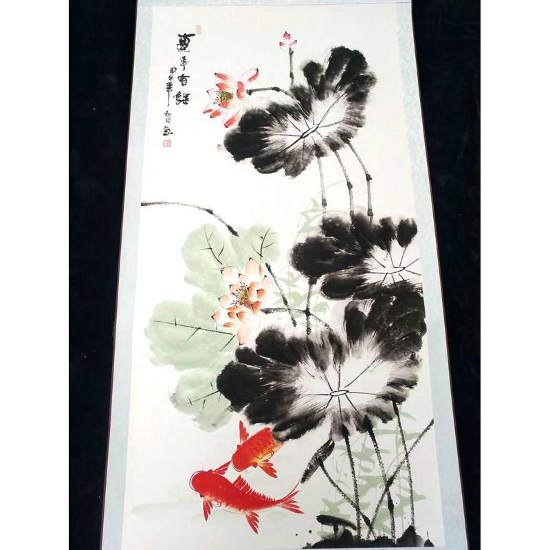 全新鱼客厅厂家人物有家居画山水连年批发字画卧室中堂图装饰古玩