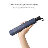 108cm放大超轻全自动伞简易乙烯基防紫外线太阳伞两用晴雨两用伞U
