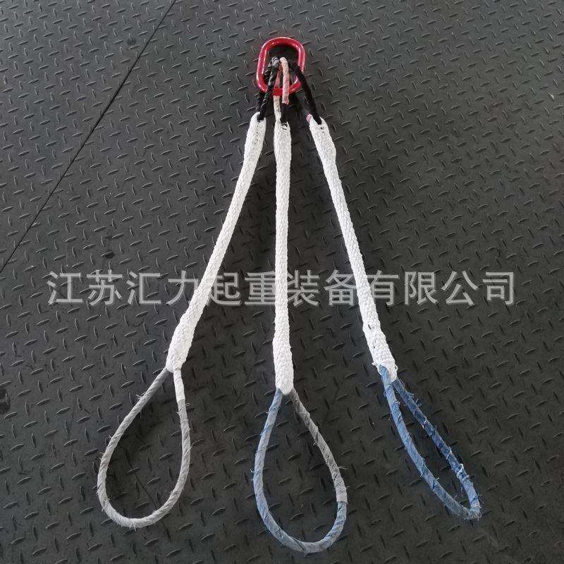 厂家直供钢丝绳6*37+FC钢丝绳索具10t5m、四叉钢丝绳索