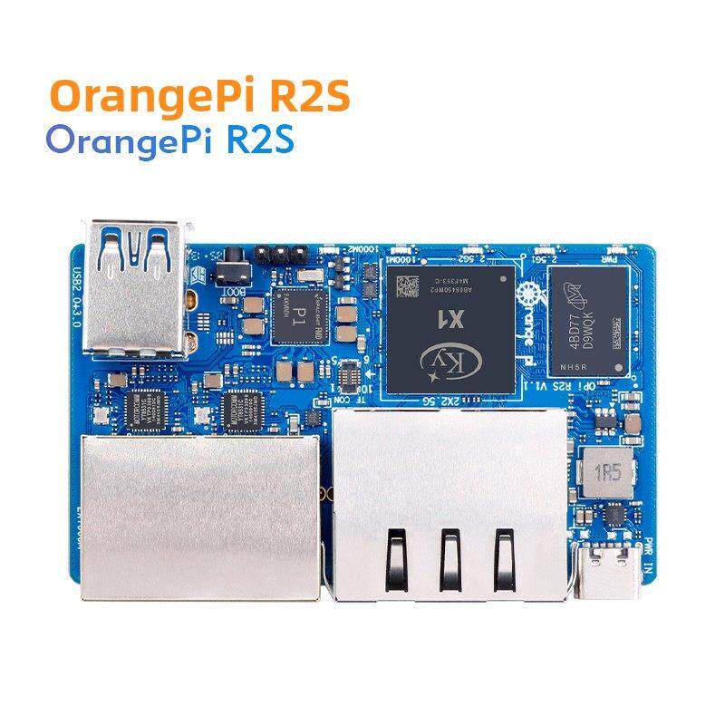 Orange Pi Orangepi R2S开发板8核Risc-V处理器四速网口2Tops计算