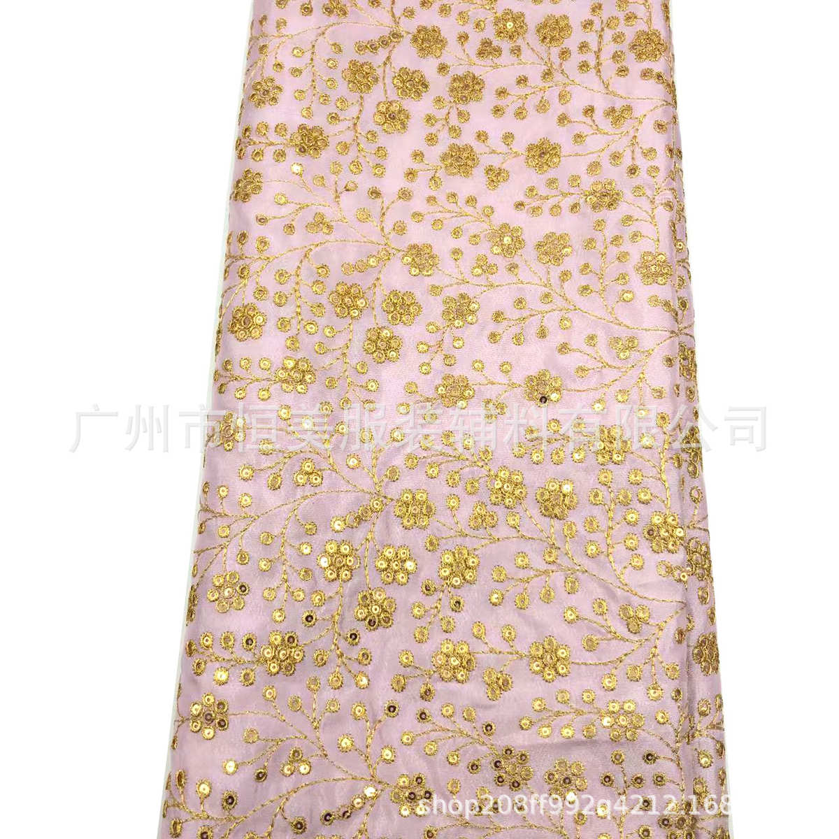 工厂直销电脑绣花珠片满幅面料 民族风花边辅料服装装饰配件